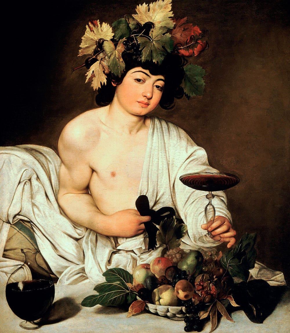 The Bacchus by Caravaggio - the wine lover that became art ~ Wine And Other  Stories