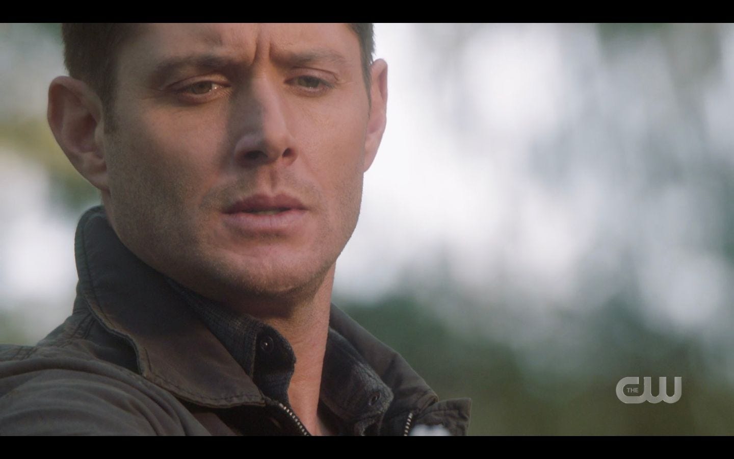 Dean Winchester points gun at Jacks head bulge SPN 14.20