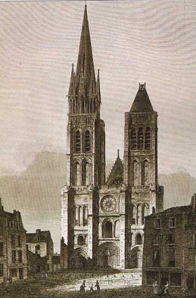 Saint Denis Basilica (Félix Benoist 1844).