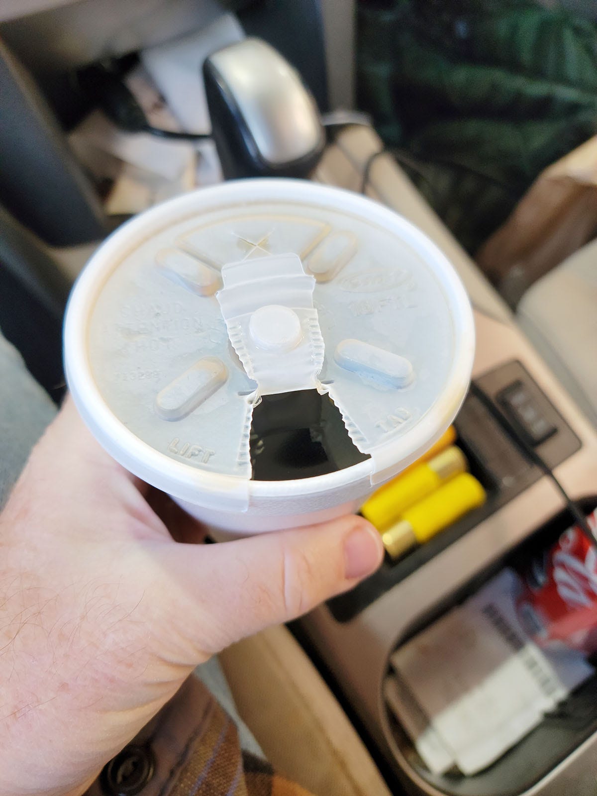 The worst cup of coffee ever. 