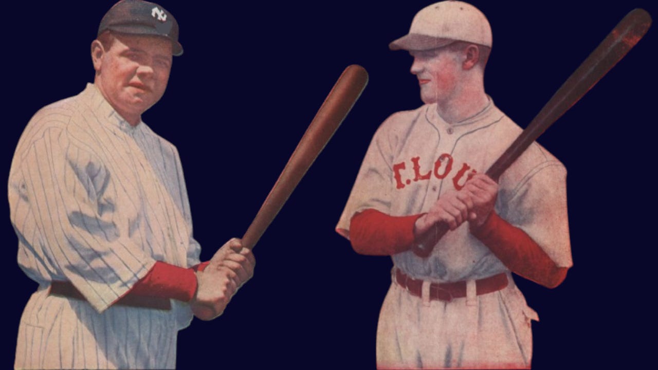 1922 Browns Yankees Babe Ruth George Sisler