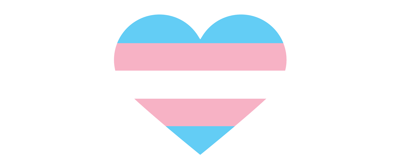 blue and pink trans heart