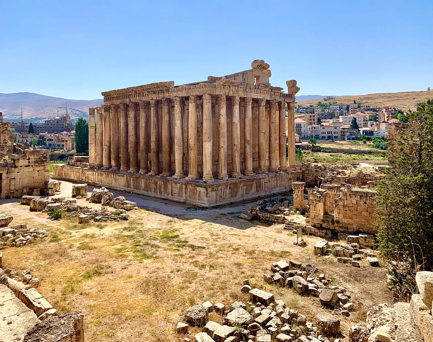 Bacchus temple Baalbek Lebanon