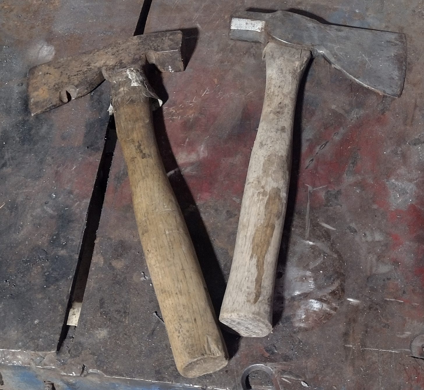 A pair of Roofing Hammers