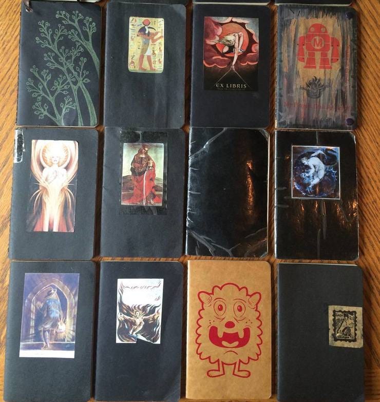 Some of my pocket notebooks from over the years.