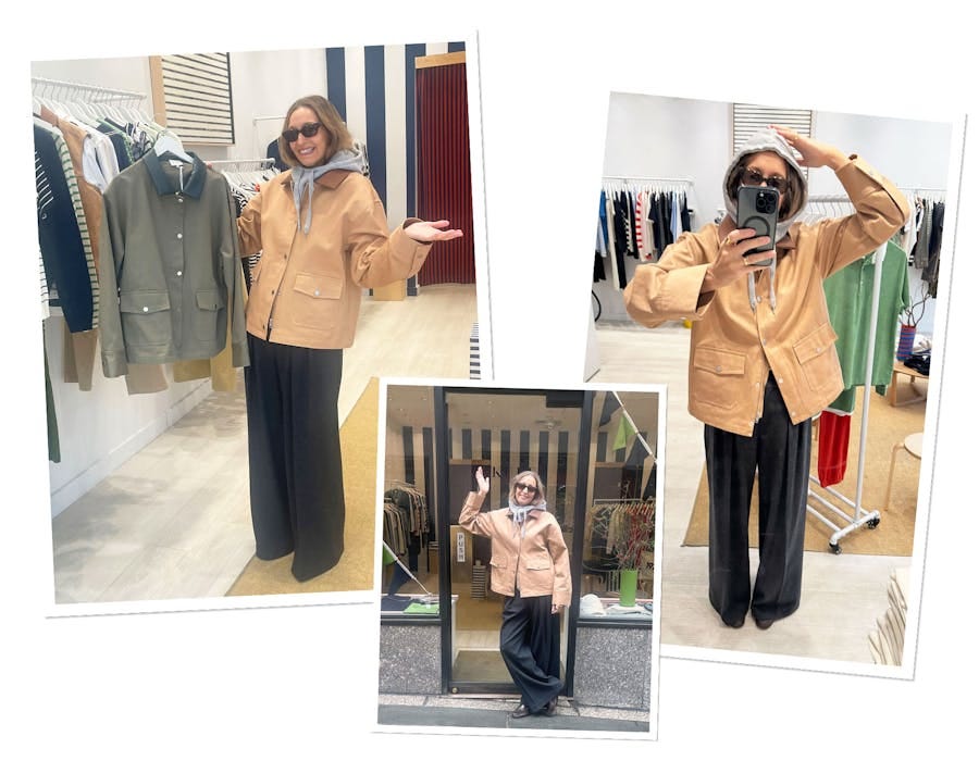 Nikki Kule styles the KULE Ripley spring jacket Nikki Kule styles the KULE Ripley spring jacket
