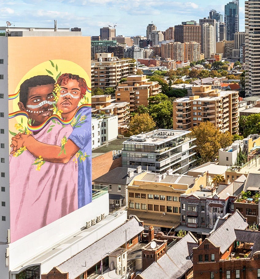 PUBLIC ART: MASSIVE MURAL | Richardson & Wrench Elizabeth Bay/Potts Point