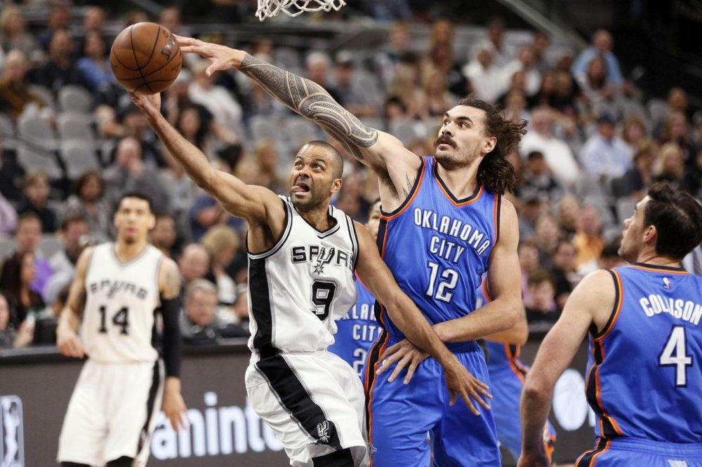 Thunder blown out by Spurs in Game 1 of pivotal series 124-92 2016 images