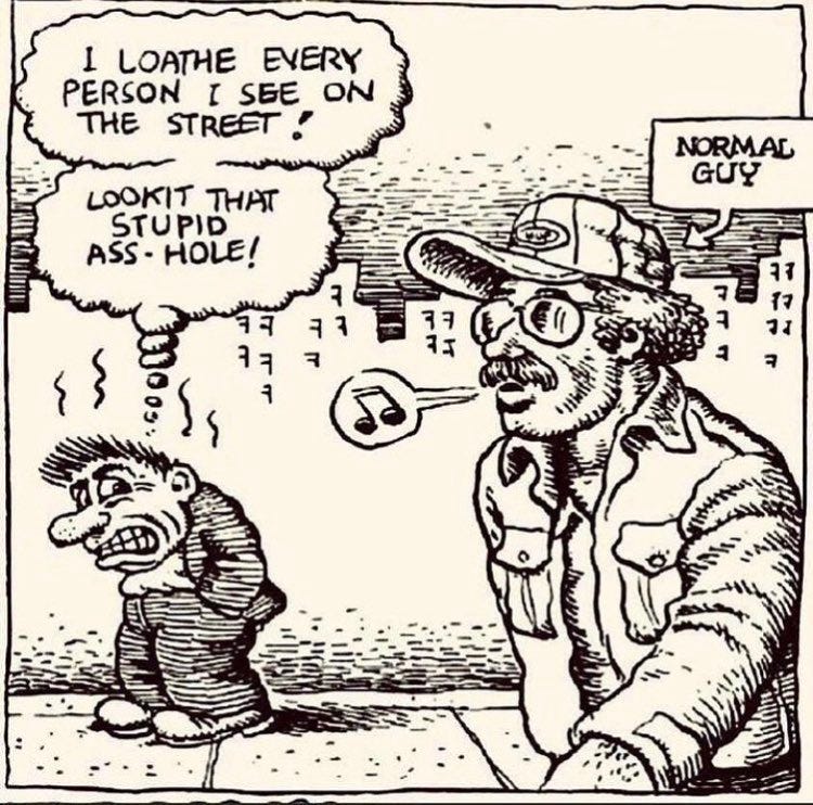 reactions on X: "r crumb comic I loathe every person I see on the street  lookit that stupid asshole normal guy https://t.co/KMqULRi5JX" / X