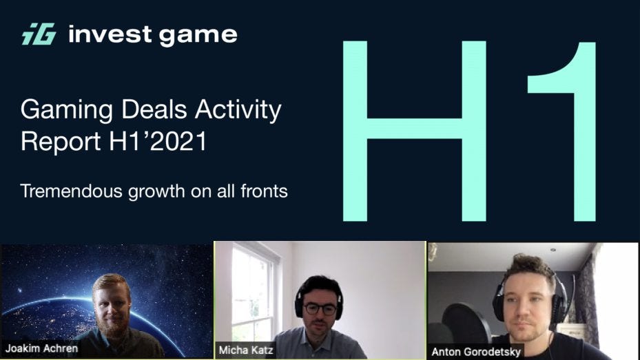 Games industry numbers for H1 of 2021 Games industry numbers for H1 of 2021