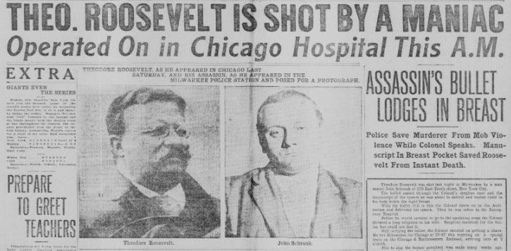 The Pocket Items That Saved the Life of Theodore Roosevelt | Headlines &  Heroes