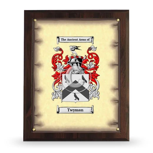 Twyman Coat of Arms Plaque