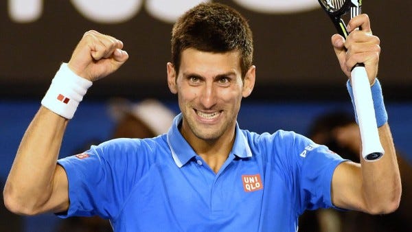 novak djokovic beat john isner for miami open 2015 finals images