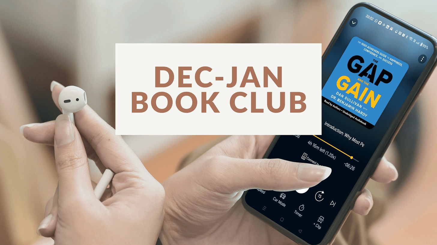 December - January Book Club: The Gap and the Gain