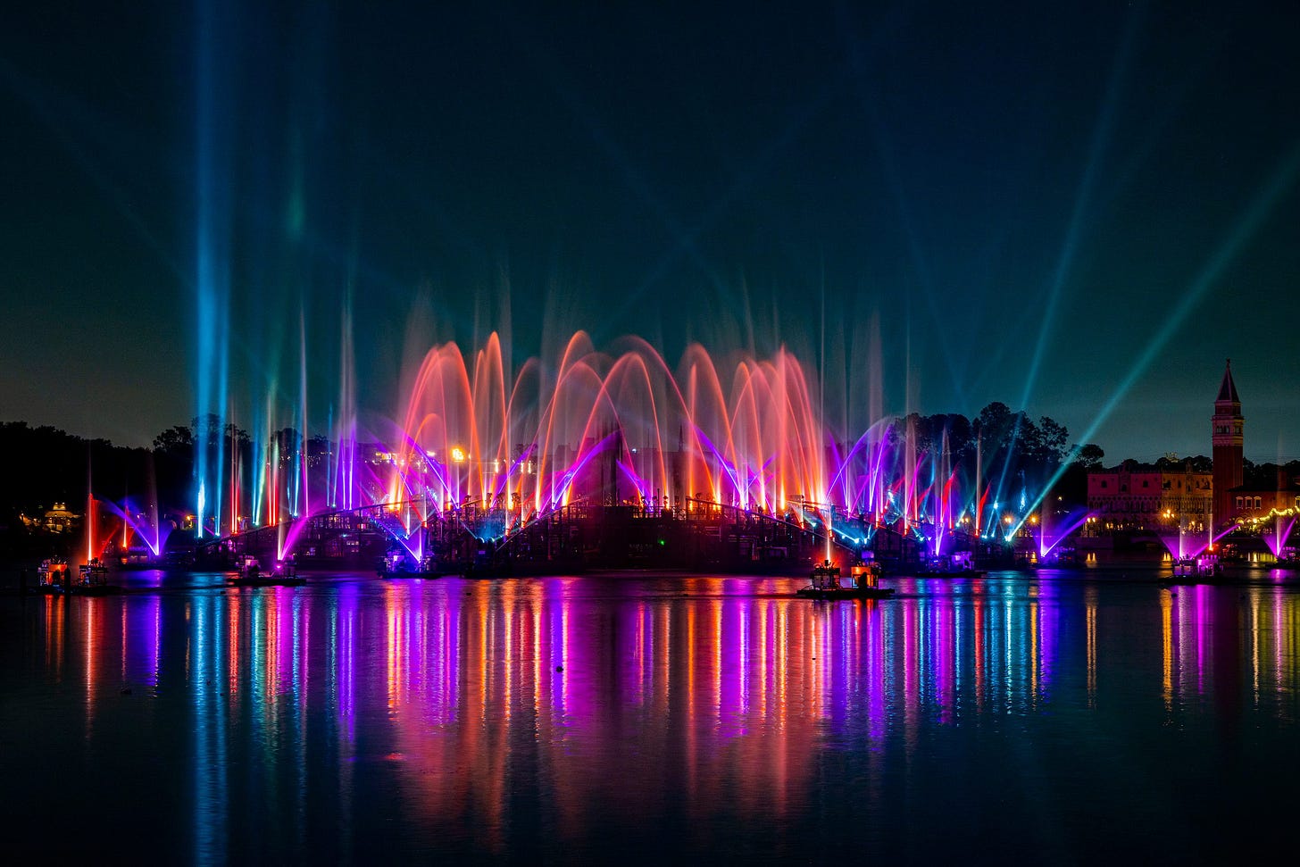 Luminous The Symphony of Us colorful fountains