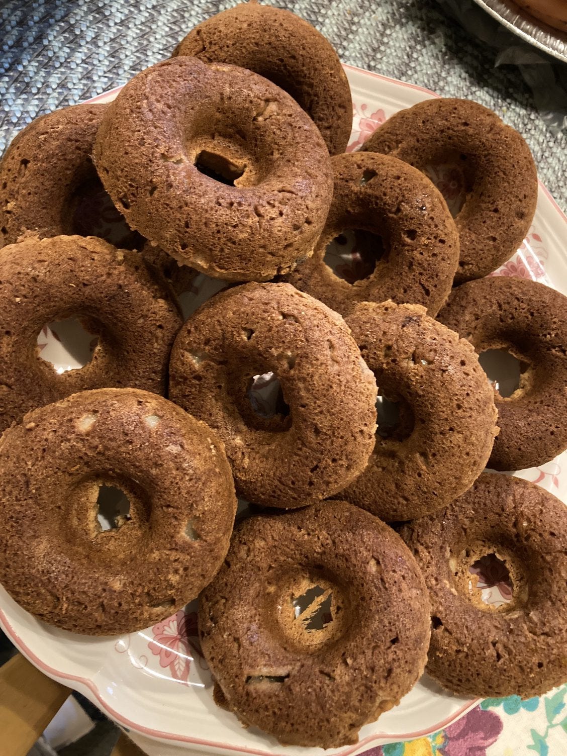 Homemade baked apple cider doughnuts