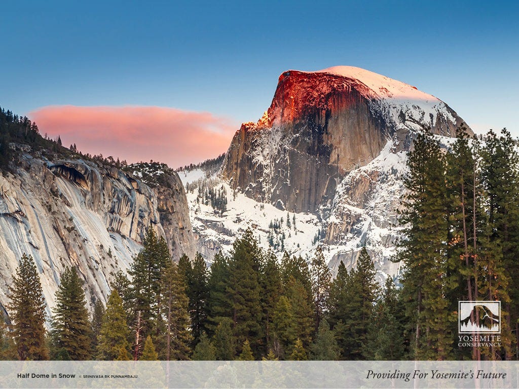 Half Dome in Snow — Yosemite Conservancy