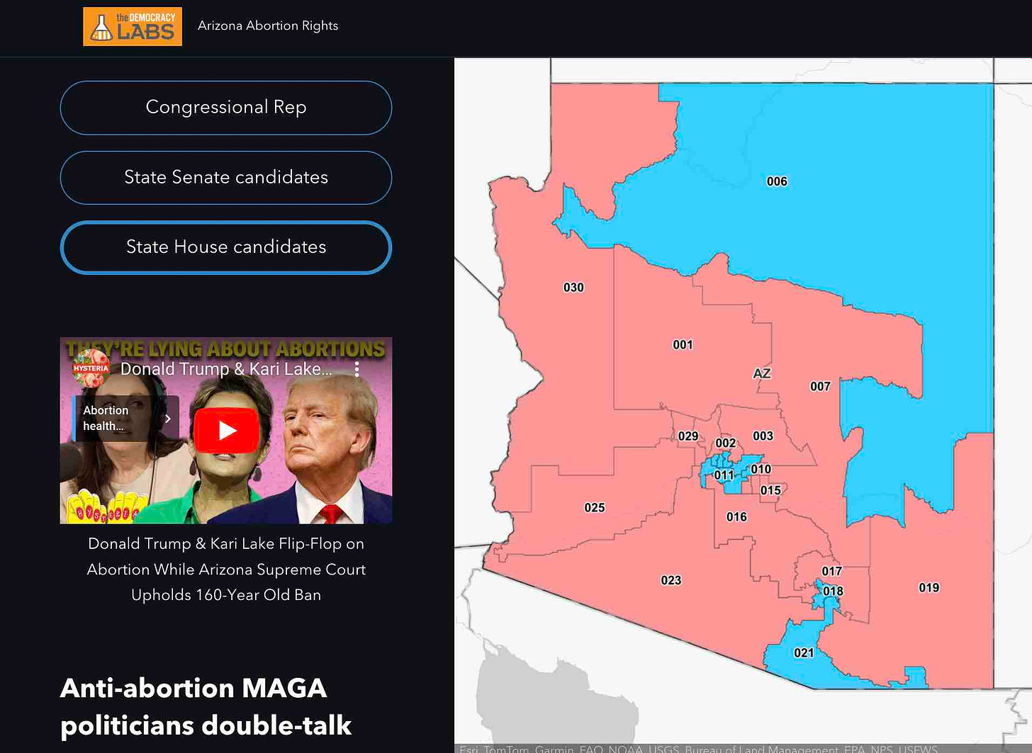 Mapping the Arizona Republicans who voted to ban abortions