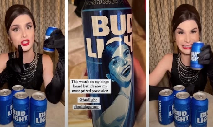 Trans TikToker Dylan Mulvaney's 'inclusive' Bud Light cans aren't even ...