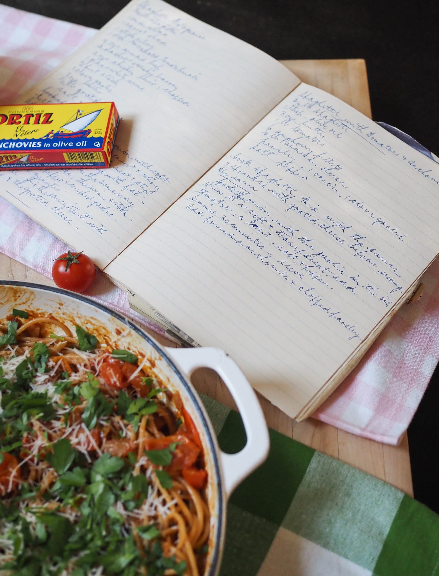 Spaghetti with Tomatoes and Anchovies