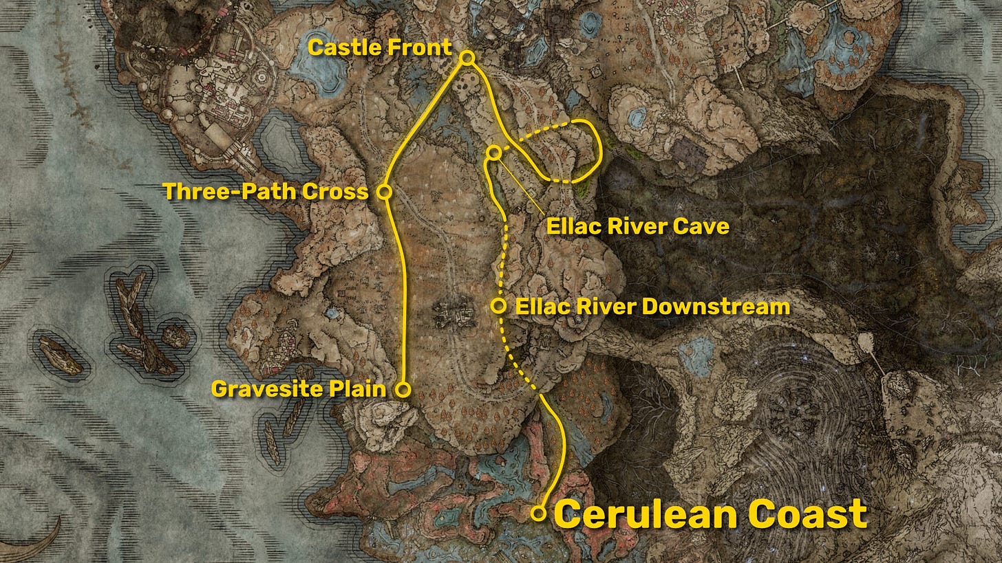 All Elden Ring Shadow Of The Erdtree Map Fragment locations ...