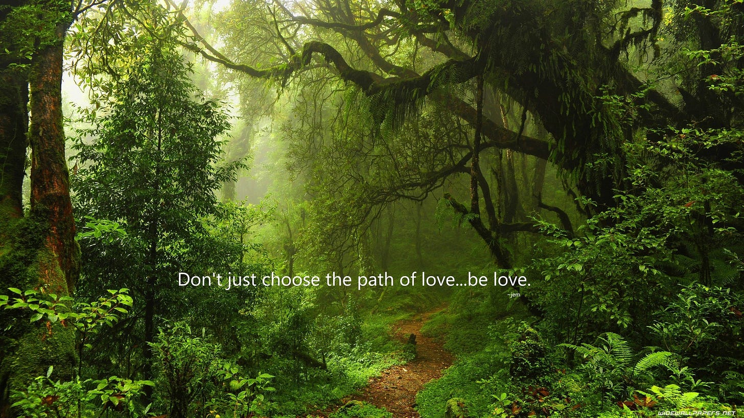 May be an image of outdoors, tree and text that says 'Don't just choose the of love Dontuo .be love. a'