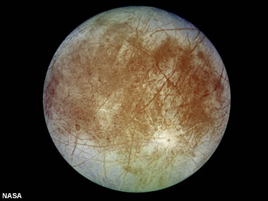 Life on Europa? The moon with life in a subsurface ocean?