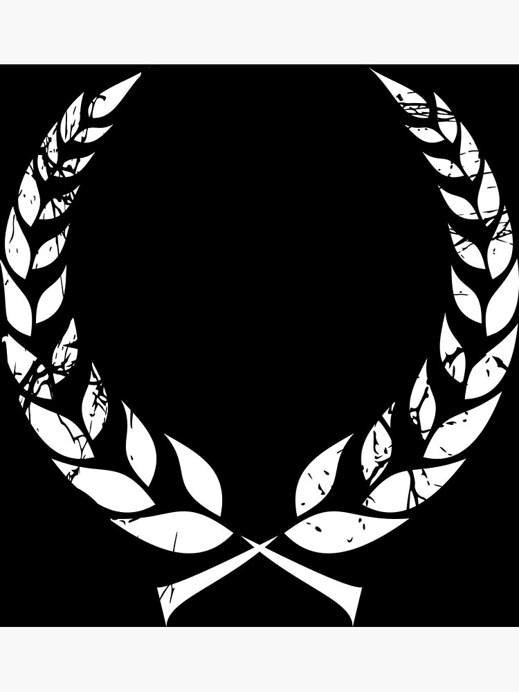 Laurel wreath symbol Caesar | Poster