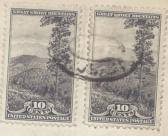 10 cent National Park stamp - Great Smoky Mountains