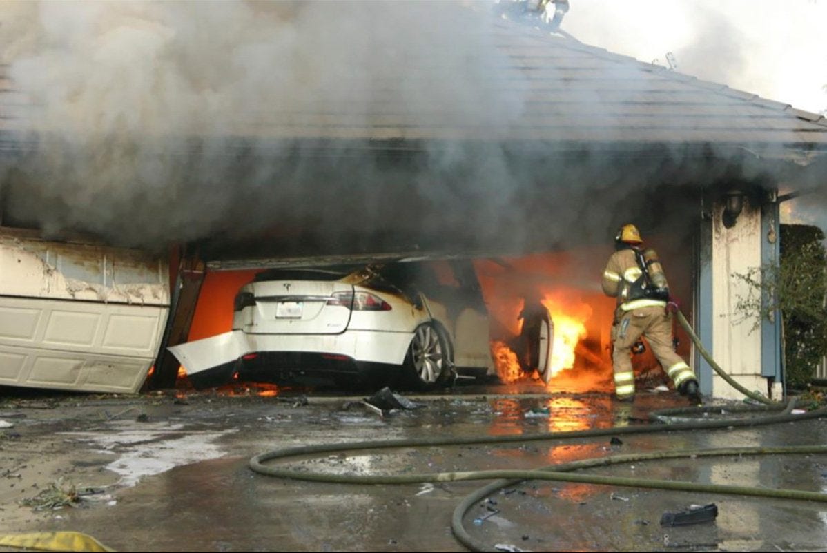 Safety Agency Claims Electric Vehicle Fires Pose Risks to First ...