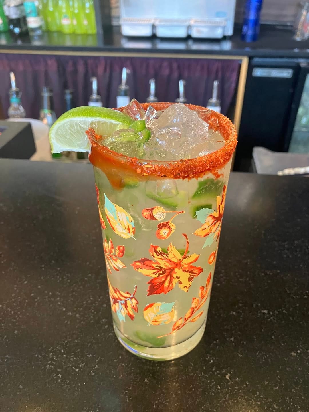May be an image of drink and food