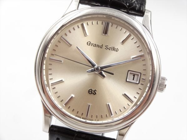 19250 Grand Seiko Operating Item SBGS005 9587-7000 Platinum PT950 Solid Men's Watch Quartz Case 34mm