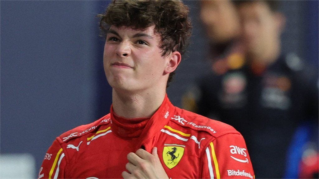 Oliver Bearman: Ferrari driver set to make history at Saudi Arabian Grand  Prix - BBC Sport