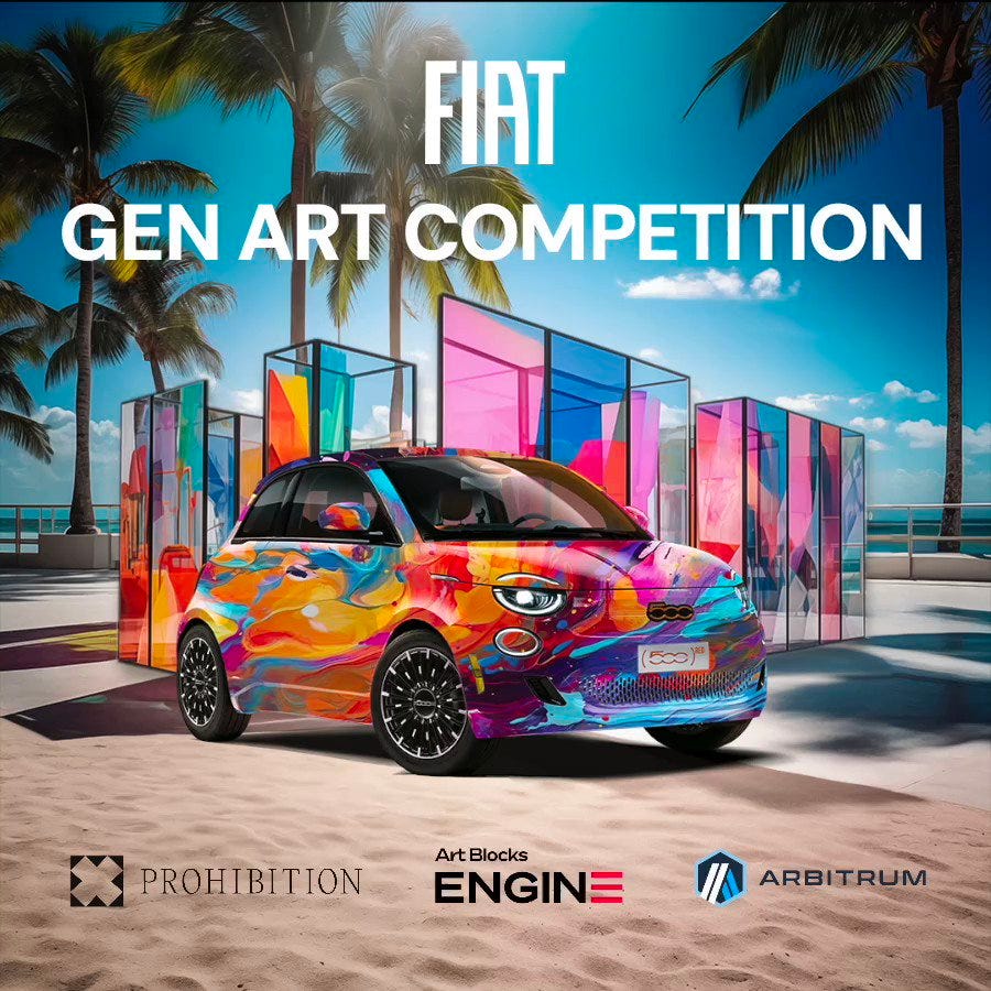 FIAT® drives into Generative Art together with Prohibition and Art Blocks Engine.