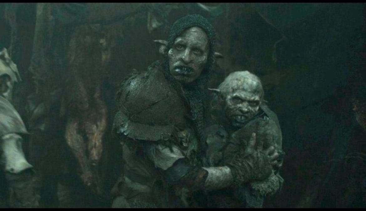 ؘ on X: "j.r.r. tolkien about orcs: “for the orcs had life and multiplied  after the manner of the children of Ilúvatar. [...] and deep in their dark  hearts the orcs loathed