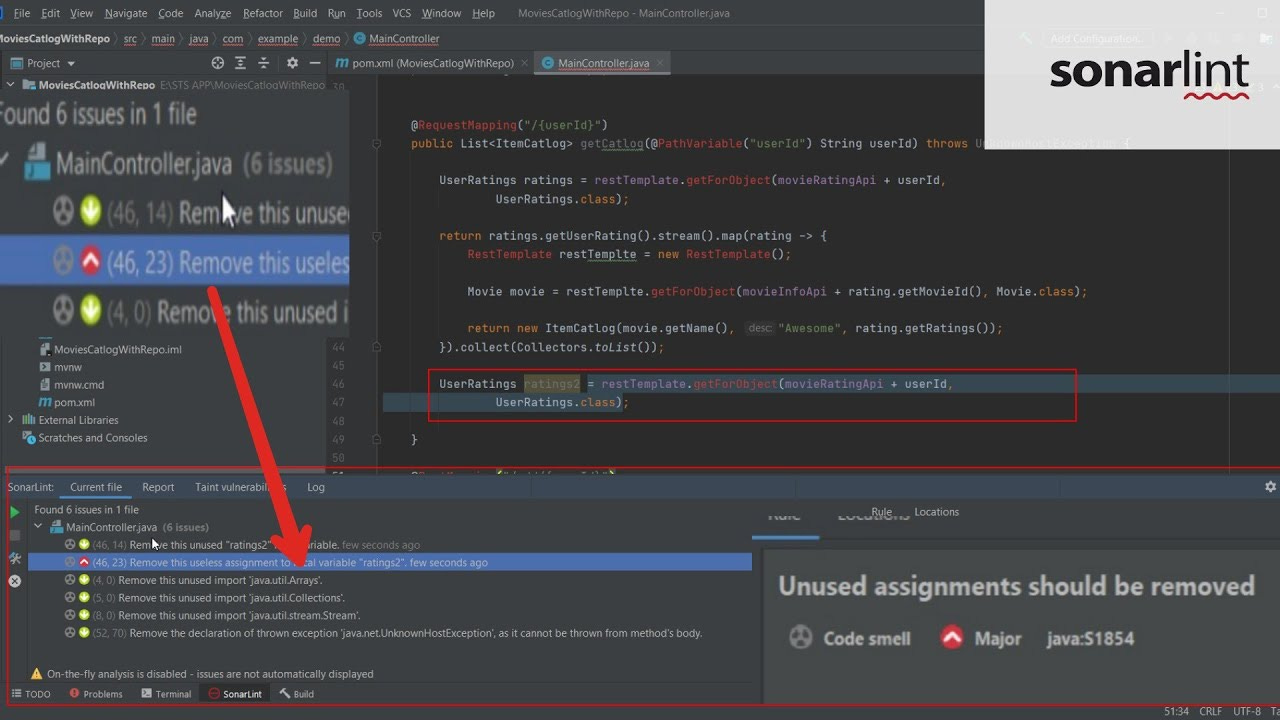 Track Code Quality using SonarLint in Intellij | Development | Telusko -  YouTube