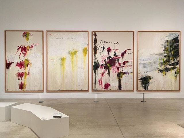 Ian Maslen on X: "A throwback to last week's seaside visit. Cy Twombly's  Four Seasons on display at Margate's Turner Contemporary. #cytwombly  #margate #turnercontemporary #painting #art https://t.co/qLRV3uXVaC  https://t.co/JnS0qMZAPa" / X