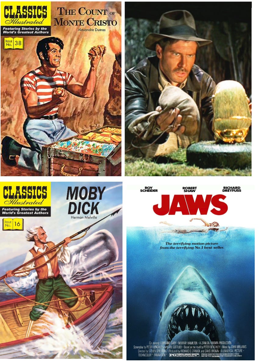Comic covers compared with movie scenes