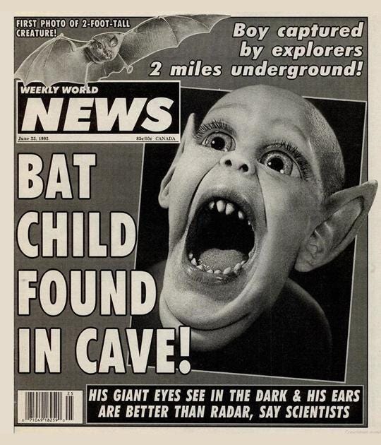 I used to love reading these headlines in the tabloids at grocery check out  lines! (Weekly World News, National Enquirer, etc) : r/nostalgia
