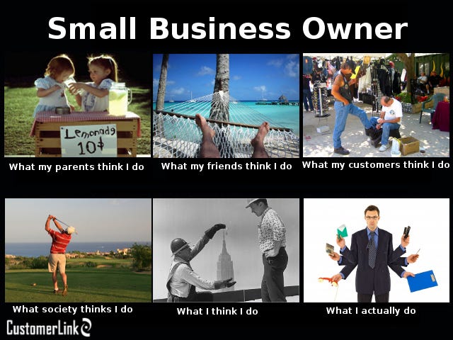 Small business owner meme