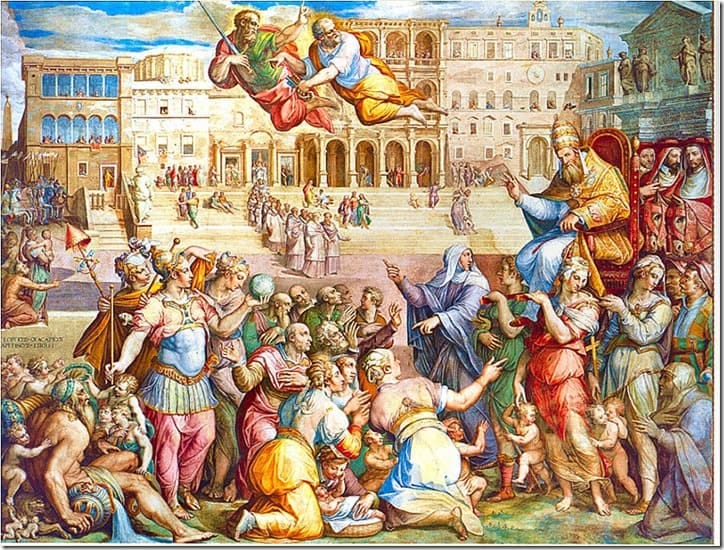 Cesena Bloodbath preparation - Return of Pope Gregory XI to Rome from Avignon