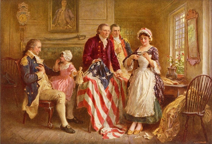 Betsy Ross, 1777, by Jean Leon Gerome Ferris