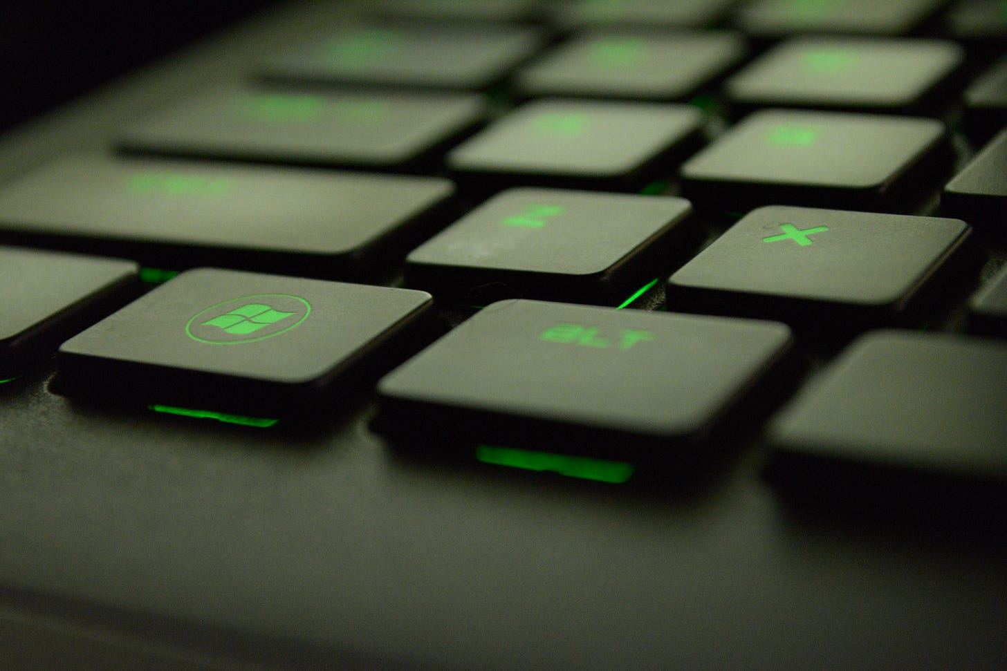 Green Gaming Keyboard