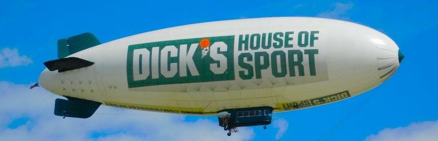 Dick’s Sporting Goods blimp in Kentucky. 