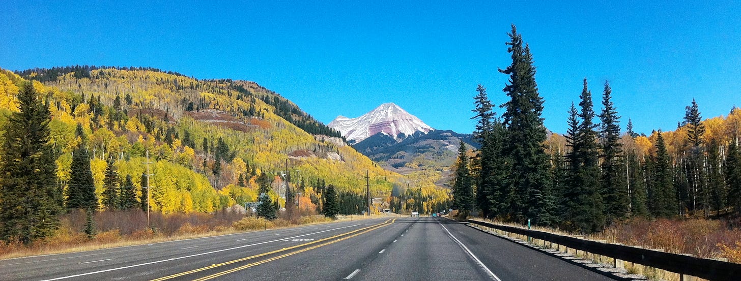 The Million-Dollar Highway north of Durango, Colorado