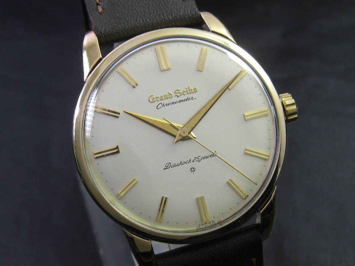 Grand Seiko/Grand Seiko First Model Applied Logo Dial Ref.J14070 Cal.3180 Manual Winding Overhaul/Polished Manufactured in 1963
