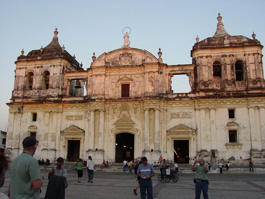 cathedral in leon nicaragua