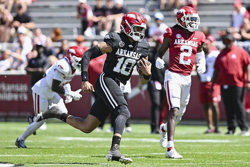 First team shows out during Arkansas football's annual Red-White Spring Game  | Whole Hog Sports