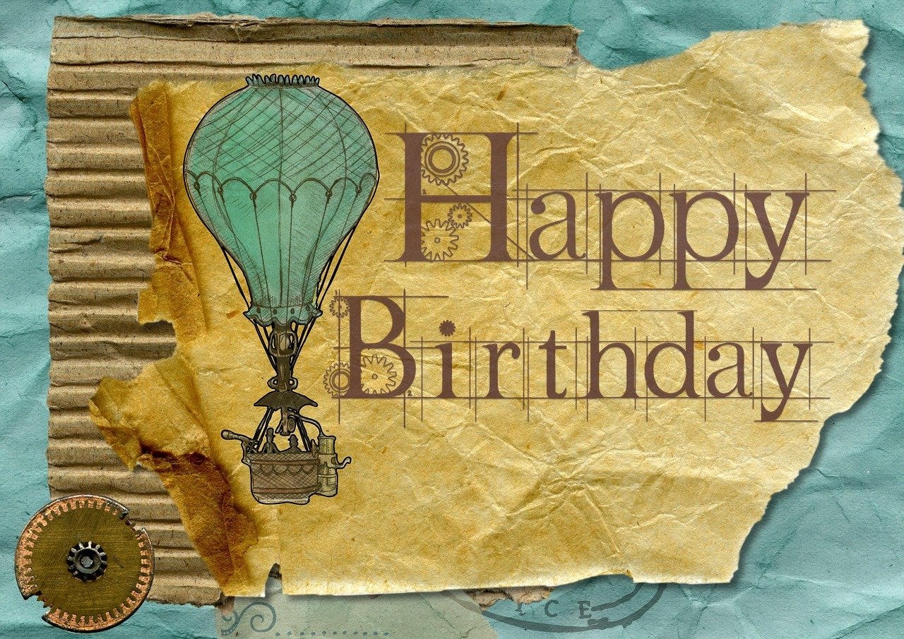 Free Happy Birthday Greeting illustration and picture