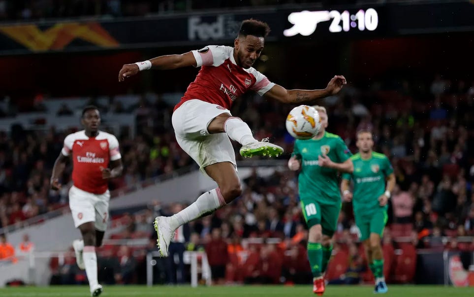 Pierre Emerick-Aubameyang’s declining production from the wing